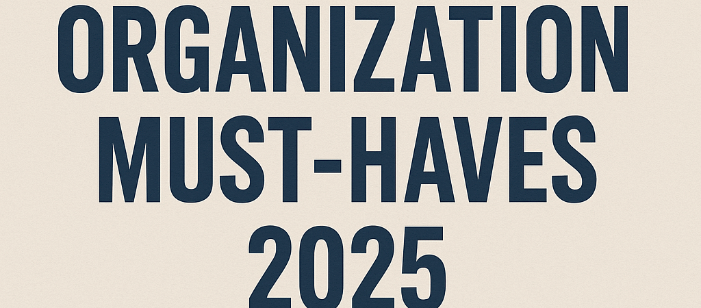 Home Organization Must-Haves 2025